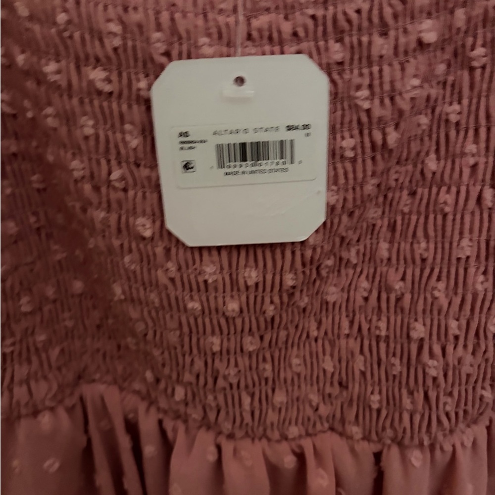 Altar'd State Pink Long Sleeve Lilitha Smocked Romper size M NWT - Picture 5 of 6